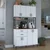Hanah Home Multifunkcionalna komoda, Bela