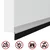 Samoljepljivi pečati za vrata 6 pcs Srebrno 100 cm