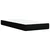 vidaXL Box spring postelja z vzmetnico črna 80x200 cm blago