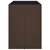 Vidaxl Barska miza s stekleno ploščo rjava 145x80x110 cm poli ratan