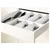 METOD / MAXIMERA Pod.orm.3front/2dnj/1srd/1vis.fiok, bela/Bodbyn prljavobela, 60x60 cm