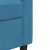 Trosjed od tkanine Plava 210 cm baršunasti