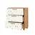 Hanah Home Komoda Leva Gravis Line 80x95x43cm Bež-Bela