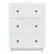 Ormar s ladicama Bijela 66 x 34,5 x 90 cm Konstruirano drvo