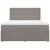 Vidaxl Box spring postelja z vzmetnico taupe 180x200 cm blago