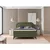 Zelena boxspring postelja s prostorom za shranjevanje 200x200 cm Ornes – Ropez