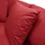 MID.YOU Ecksofa inkl. Hocker, mikrovlakna rdeča