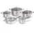 Berlinger Haus Set posuđa Silver Jewellery Collection BH-6660W, 10 komada, Srebrni