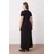 Trendyol Curve Ženska haljina Tbbaw26Ah00060, Crna