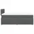 Vidaxl Box spring postelja z vzmetnico temno siva 120x200 cm blago