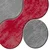 Lessentiel Maison Set 2 prostirke, Crveno Sive