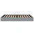 Krevet s od storage Svijetlo siva 135 x 190 cm tkanina