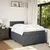 vidaXL Box spring postelja z vzmetnico temno siva 120x200 cm žamet