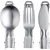 3-piece foldable camping cutlery set, stainless steel - Westmark