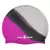 Swim cap mad wave multi big silicone pink