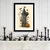 WallXpert uramljena slika 3752HALCT-013, ukleta kula Haunted Tower sa duhom i bundevom, 37 x 52 cm, crni ram