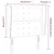 Vidaxl Vzglavje z ušesi modro 83x23x118/128 cm blago