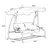 Vrtna gugalnica REINFORCED RELAX COMFORT RJAVA