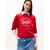 Tommy Jeans Majica ESSENTIAL rdeča/bela