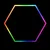 Hexagon LED tube light 1 head RGB 12V 410mm 6pcs