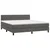 Krevet box spring s madracem LED tamnosivi 180x200 cm baršun