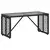 Vanjski stol Crna 80 x 40 x 40 cm PE Rattan i Staklo