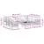 Set vanjskih sofa 10 kom. Prirodna i svijetlo siva