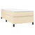 Vidaxl Box spring postelja z vzmetnico krem 80x200 cm blago