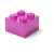 Lego kutija za odlaganje sa poklopcem (4): Svetlucavo roze ( 40090801 )