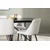 Venture Design Jedilna miza in stol Astrid Night 200x90x75 cm črno bela