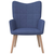 Stolica za opuštanje od tkanine plava