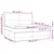 Vidaxl Box spring postelja z vzmetnico LED modra 200x200 cm blago