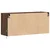 Zidni TV ormarić s LED svjetlima smeđa boja hrasta 100x31x45 cm