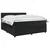vidaXL Postelja boxspring z vzmetnico Črna 160 x 200 cm Žamet