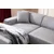 Atelier del Sofa Ugaona garnitura Petra L 145x69x87cm Svetlosiva