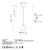 Opviq Luster Benek-20-14302, 20x20x120, IP20, Crno-plavi