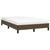 Vidaxl Posteljni okvir brez vzmetnice temno rjav 120x200 cm blago