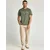 Funky Buddha Majica  temno zelena / off-bela