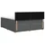 vidaXL Postelja boxspring z vzmetnico Temno siva 140 x 190 cm Blago