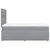 Vidaxl Boxspring postelja z vzmetnico svetlo siva 120x190 cm blago