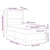 Vidaxl LED Box Spring Postelja Svetlo siva 90 x 200 cm blago