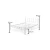 HANAH HOME Bračni krevet K90 White (160 x 200)