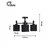 Opviq luster Neptun 3, 3 × E27, crni