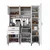Hanah Home JE269 višenamenski ormarić 160 × 204,2 × 45 cm, bela/orah