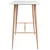 Barska miza bela 120x60x96 cm