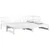 Vidaxl Izvlečna dnevna postelja bela trdna borovina 2x(90x190) cm