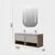 Skye Decor Set kupatilskog ormarića sa umivaonikom i ogledalom, 2 dela, Bež