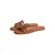 Tommy Hilfiger Natikači Th Script Flat Mule Lth FW0FW09368 Rjava