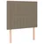 Vidaxl LED posteljno vzglavje taupe 80x5x118/128 cm blago