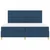 LED Box Spring Krevet s madracem Plava 200 x 200 cm tkanina